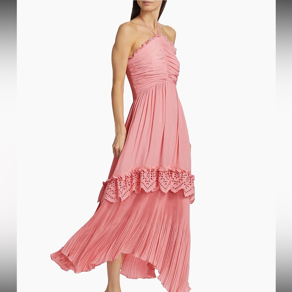 Ramy Brook Pink High Low Dress